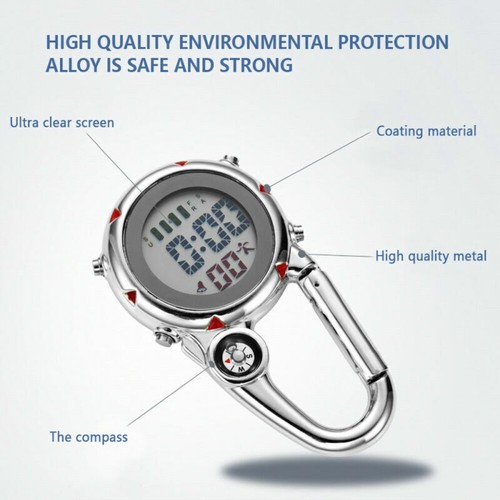 Clip digital fob watch - clip, on