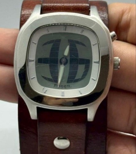 Fossil watch quartz leather - watch,